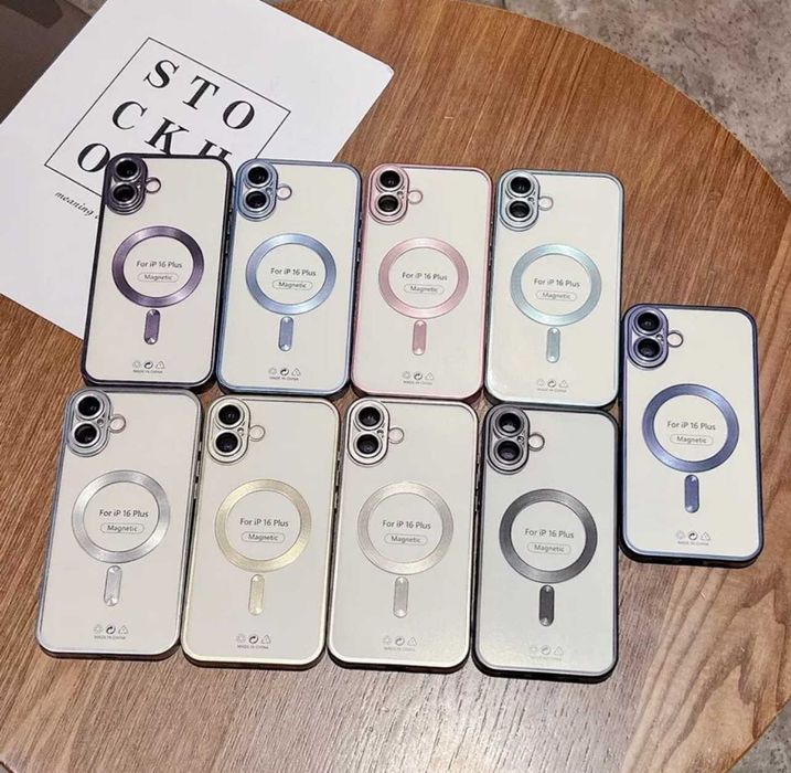 Husa MagSafe Titanium finish iPhone 16 , 16 Pro , 16 Plus , 16 Pro Max