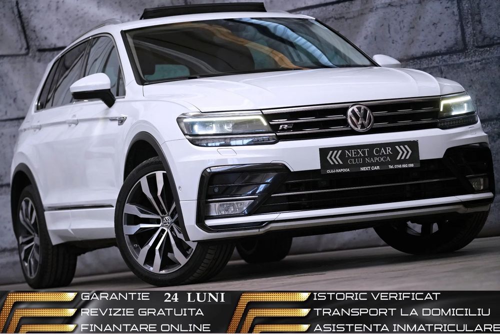 Volkswagen Tiguan GARANTIE 24 LUNI*RATE*4x4*240Cp*R Line*Automat*Panorama*Distronic*Led
