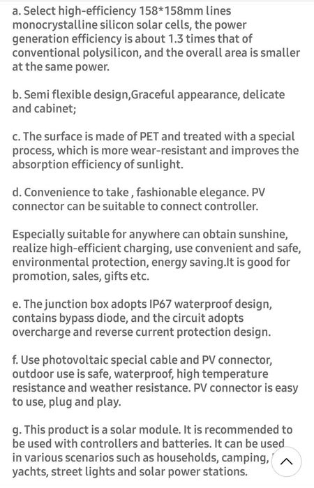 Kit mobil 4 panouri fotovoltaice flexibile -400w