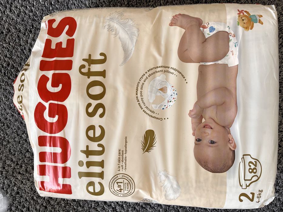 Детские подгузники Huggies Elite soft 2