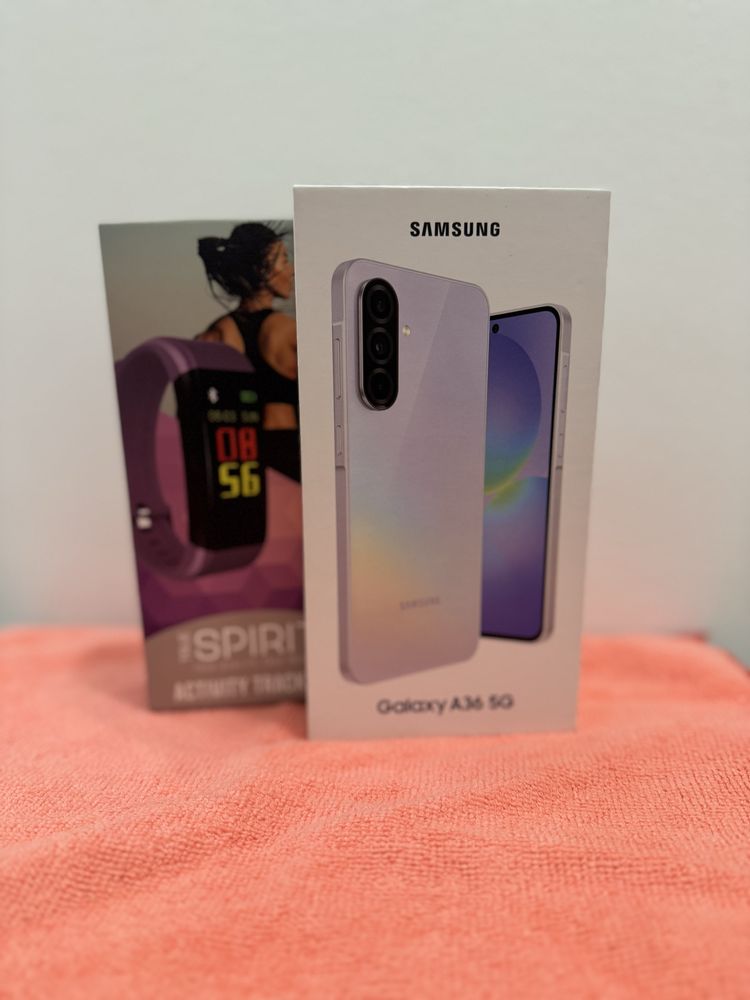 Samsung Galaxy A36 6GB/128GB Lavender + смарт фитнес часовник
