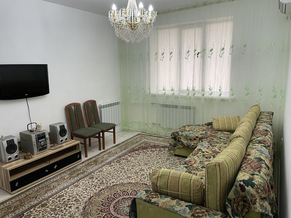 Сдается уютная 3-комнатная квартира в мкр. Нурсая