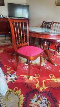 Masa de sufragerie din lemn masiv Regency cu 6 scaune