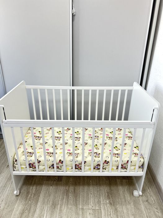 Новая детская кроватка в коробке + матрас в подарок