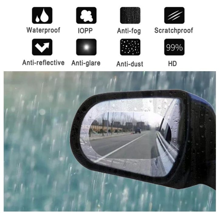 Folie auto oglinda anti ploaie ceata aburire
