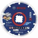 Disc diamantat Bosch Metal Wheel 125mm cu X-LOCK, taiere metal
