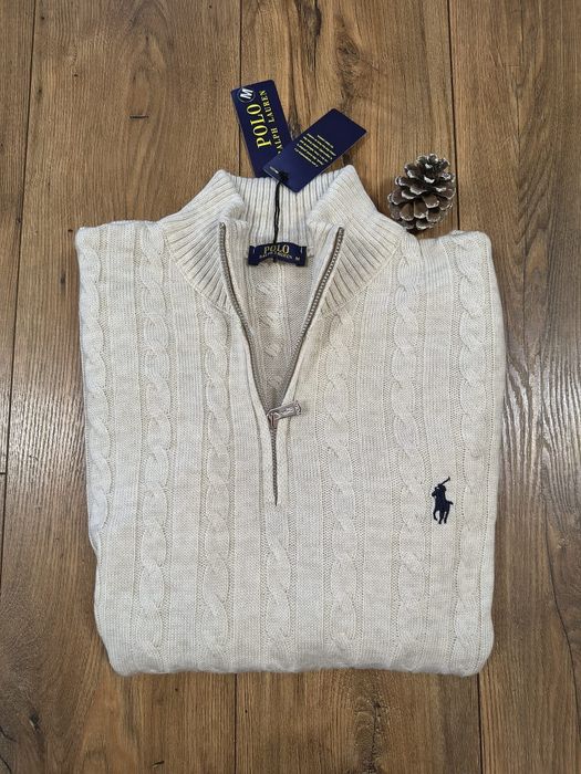 Pulover clasic RL, half Zipper, mărimea S și XL