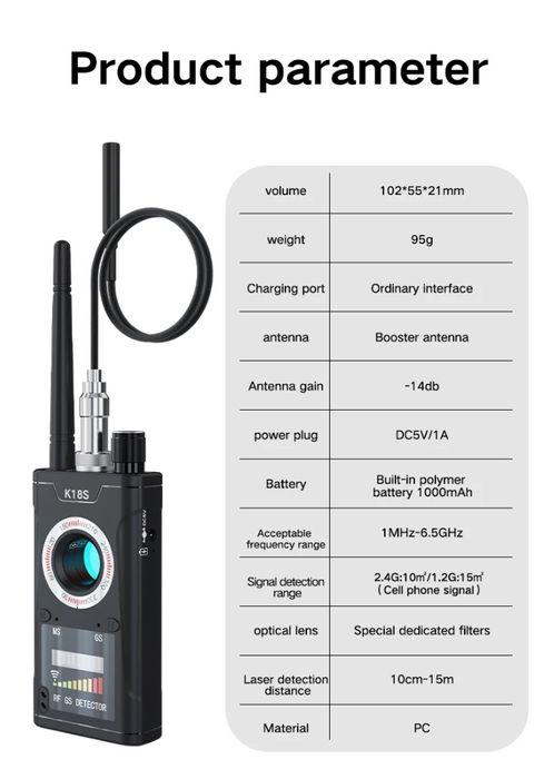 GPS сигнал детектори — жо-сус-лик қурилма ва я-ширин камера аниқлагич