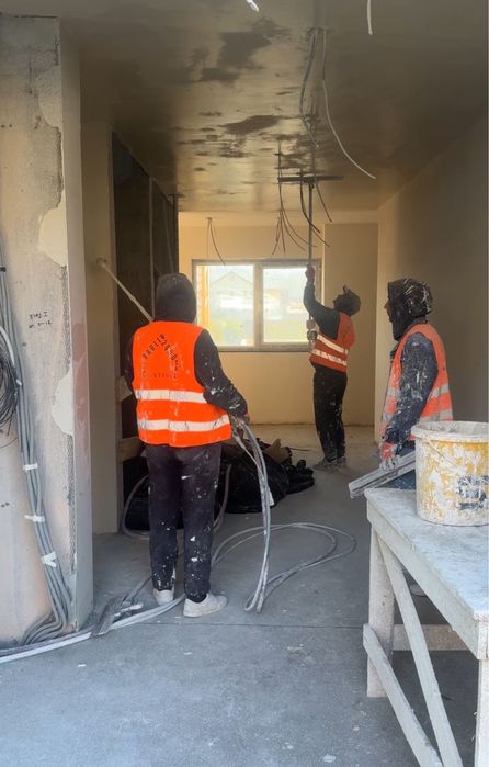 Executam lucrari de sape mecanizate, tencuiala mecanizata, glet,