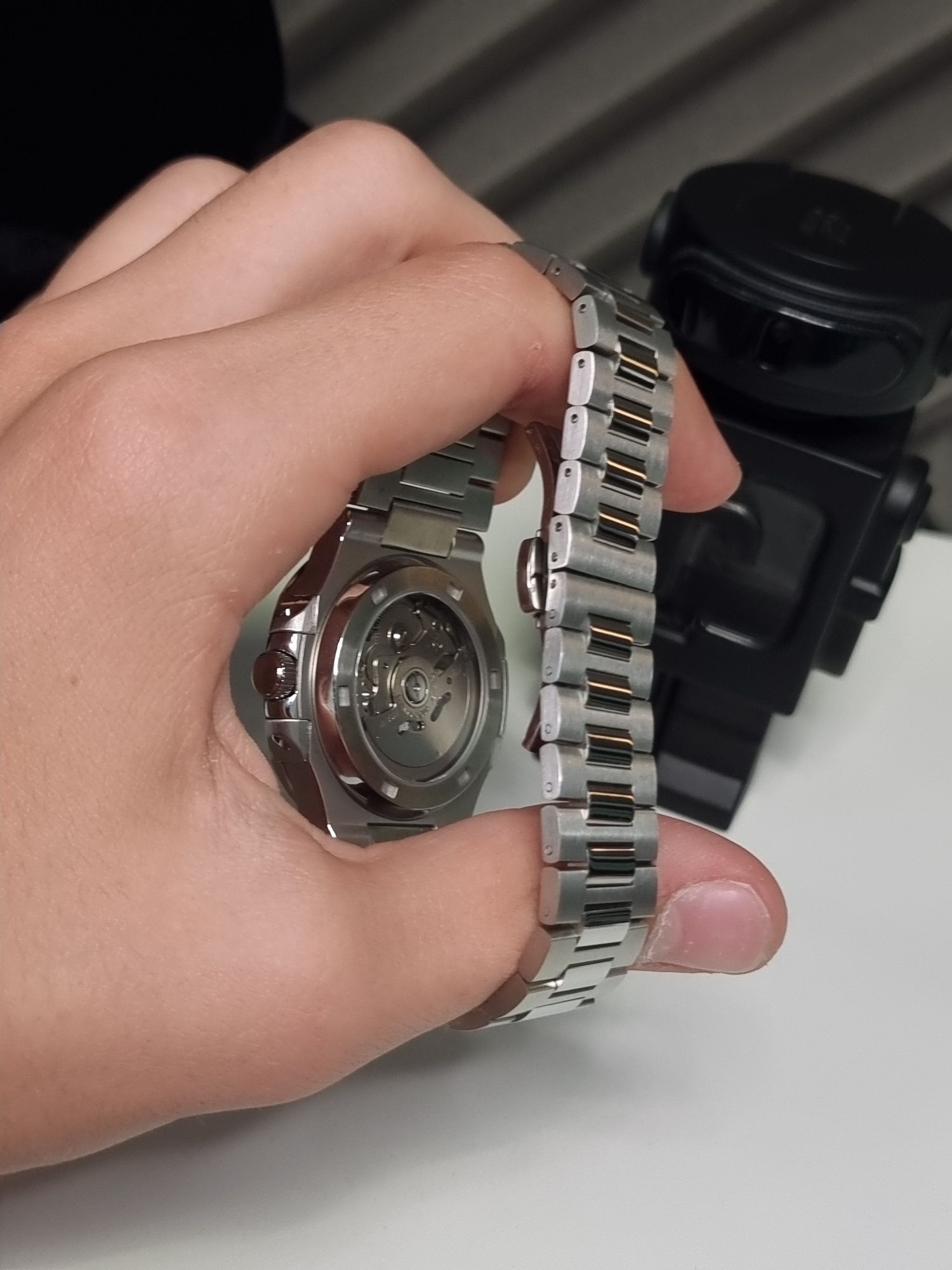 Seiko Mod Nautilus Black and White