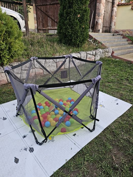 Сгъваема кошара за игра Lionelo Noor Green Infant Pop N Play