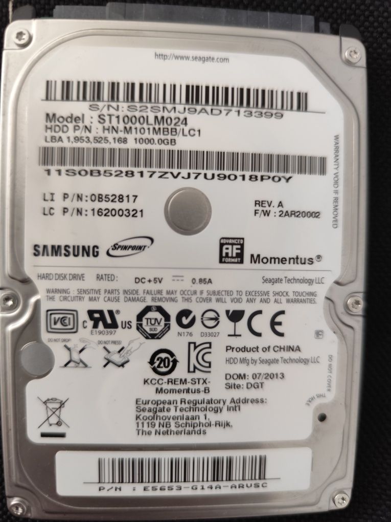 Samsung HDD 1TB работещ