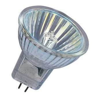 Халогенна лампа MR11, 12V, G4, Ø35мм, 20 или 35W, абсорбатор