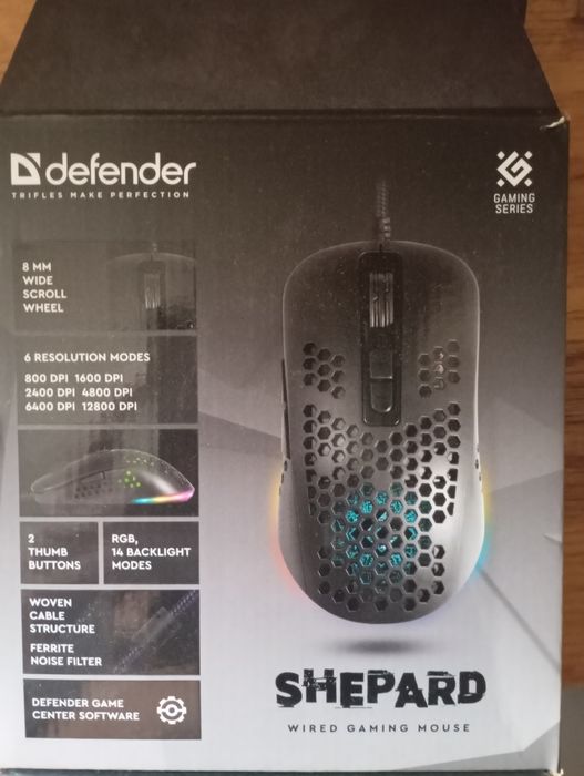 Мышка Игровая для компьютера - Defender Sheapard  12800dpi