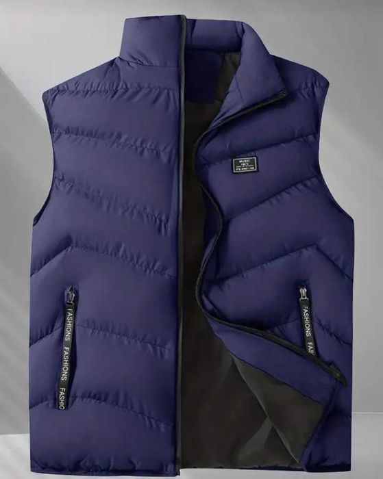 Черен елек с качулка