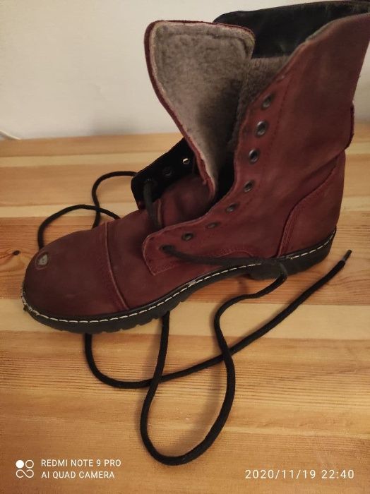 Зимние высокие ботинки мужские на шнурках«Steel Toe»-«стальной носок"