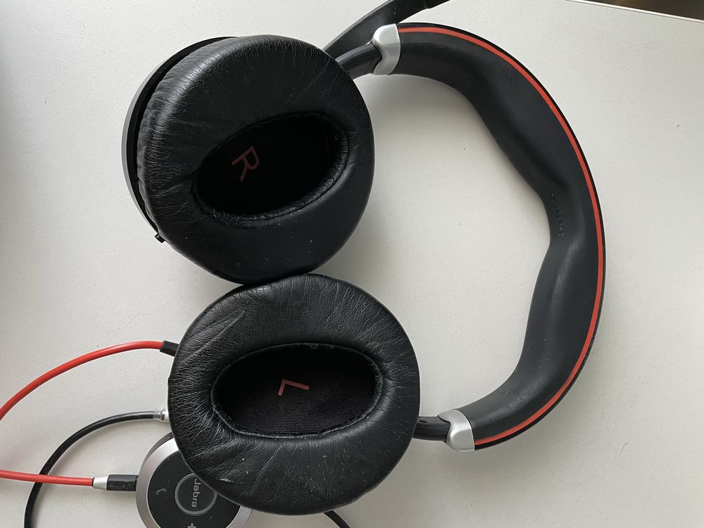 Casti Jabra noise cancelling USB si Jack microfon