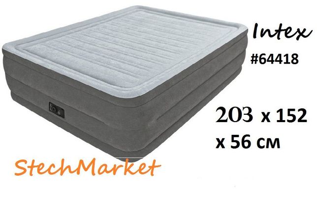 INTEX Самый высокий надувной кровать (203×152×56) БЕСПЛАТНО доставка