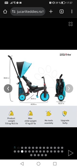 Tricicleta multifuncționala smartrike de vânzare.