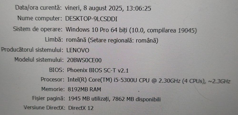 Lenovo Thinkpad T450s 14" i5 5300u 8gb ram 500gb hdd SIM 4G