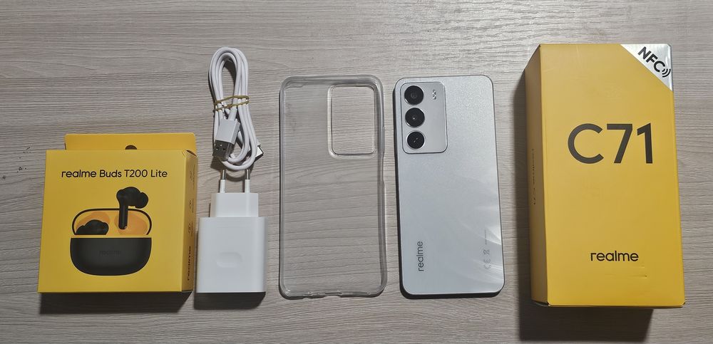 Телефон Realme C71 8/256 + наушники Realme Buds T200 Lite