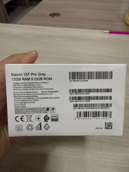 Xiaomi 15T pro 12/512GB Gray