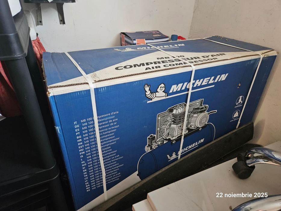 Compresor aer nou Michelin 100l sigilat
