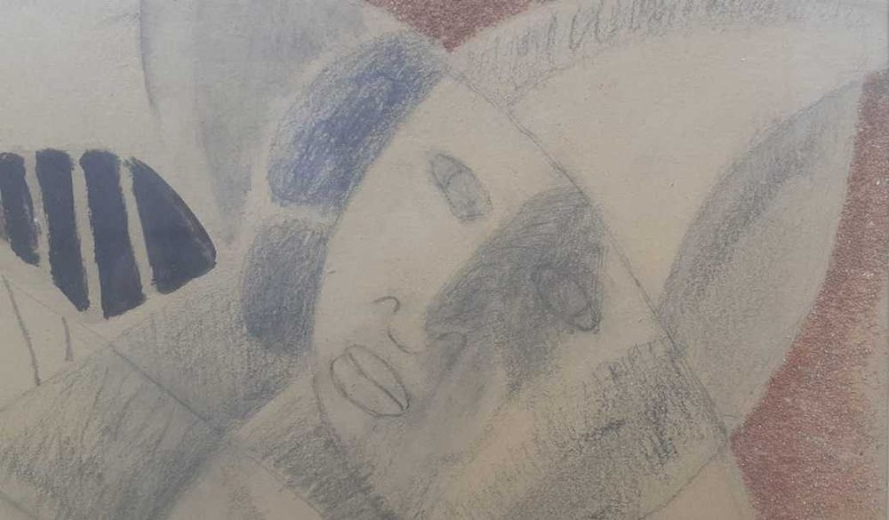Tablou vechi cubist - semnat A. Reth 49