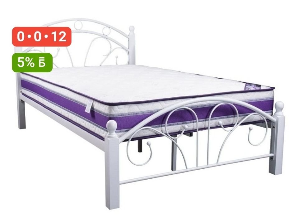 Кровать белая односпалка