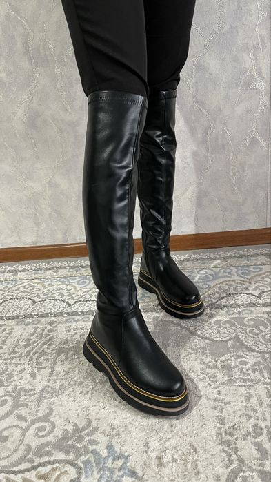 Зимние ботфорты  б/у