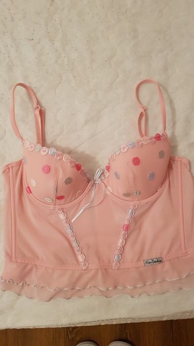 Vand Corset alb si roz