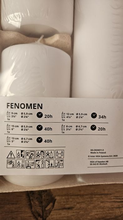 Lumanari ikea - 5 seturi x 5 bucati