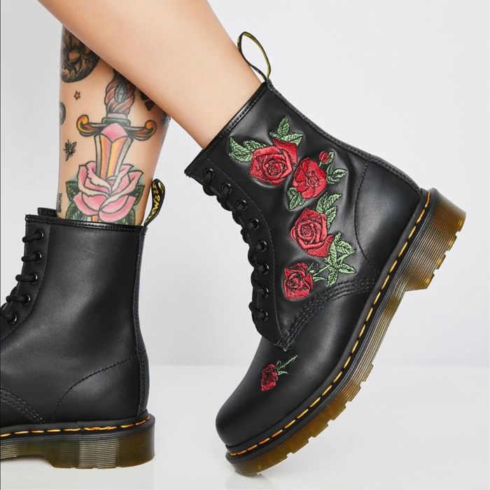 Dr. Martens 1460 Vonda Floral Leather Boots ОРИГИНАЛНИ дамски кубинки