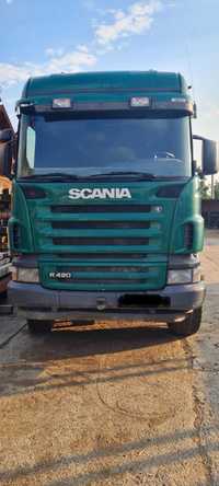Camion Scania 6x6 + Remorca Schwarzmuller cu 2 axe