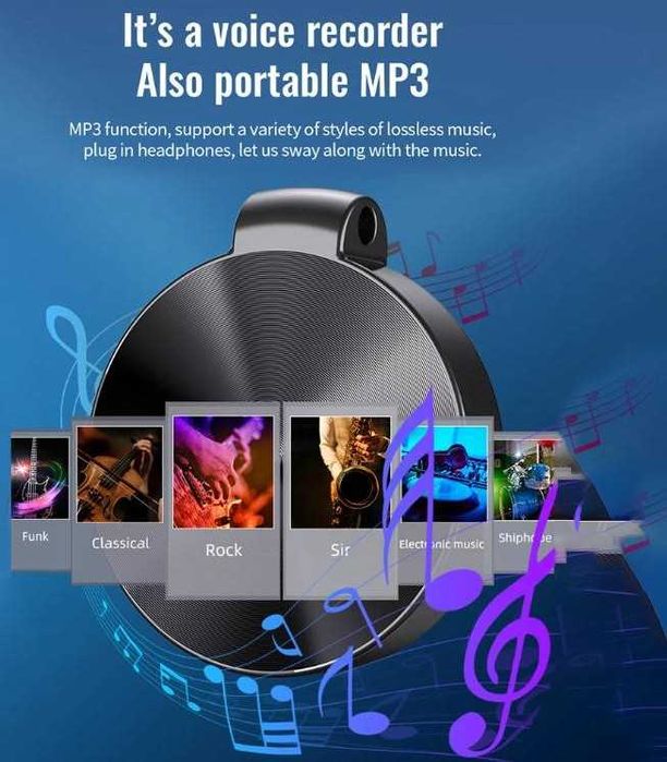 Автомобил MP3 Плеър DSP 8Ядрен Микрофон Диктофон Глас Контрол Рекордер