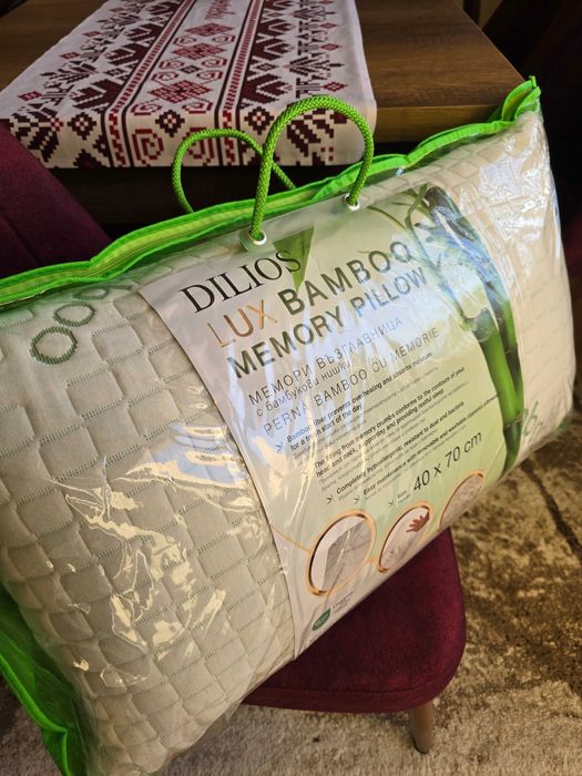 Възглавница Lux Bamboo Memory Dilios, Бамбук, 40x70 см