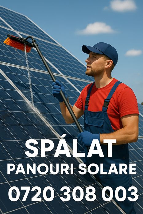 Spălare curățire mentenanță panouri fotovoltaice solare