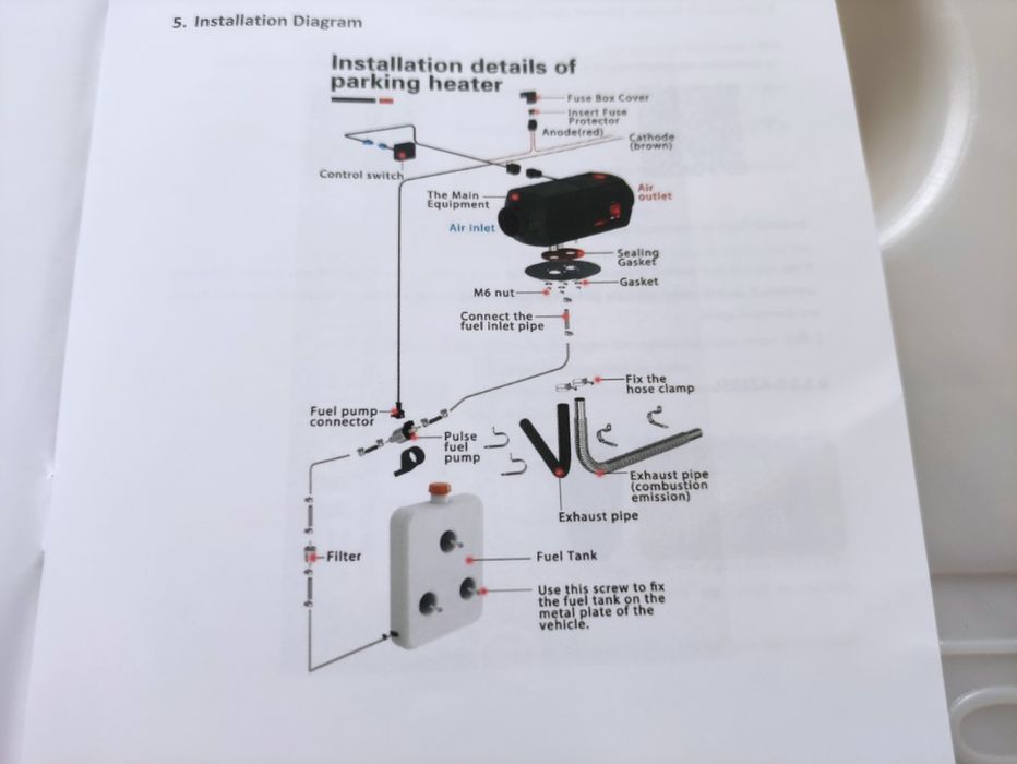 Дизелова печка 8 kW, 12/24 v - суха