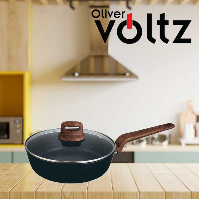 Тиган с капак Voltz Paris, 24x6.3см., Топлинен сензор, Кован алуминий
