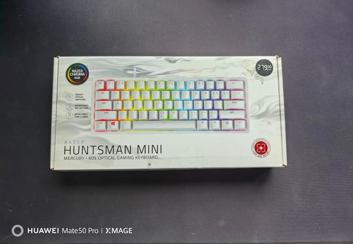 Клавиатура Razer Hunstman Mini (Mercury White)