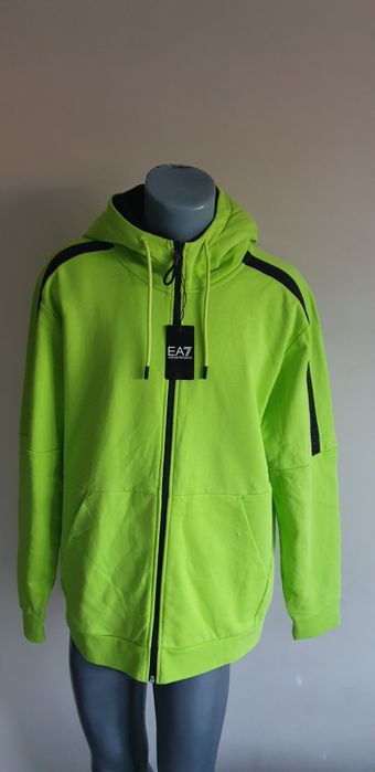 Emporio Armani EA7 Full Zip Hoodie  XL / 2XL НОВО ОРИГИНАЛ Мъжко Горни