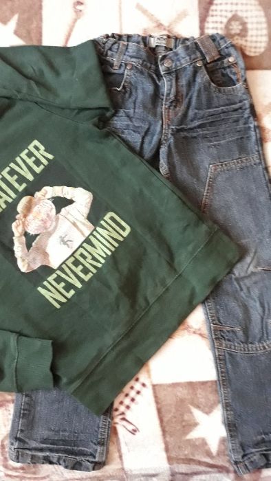 Блузка и дънки H&M 7-8г.