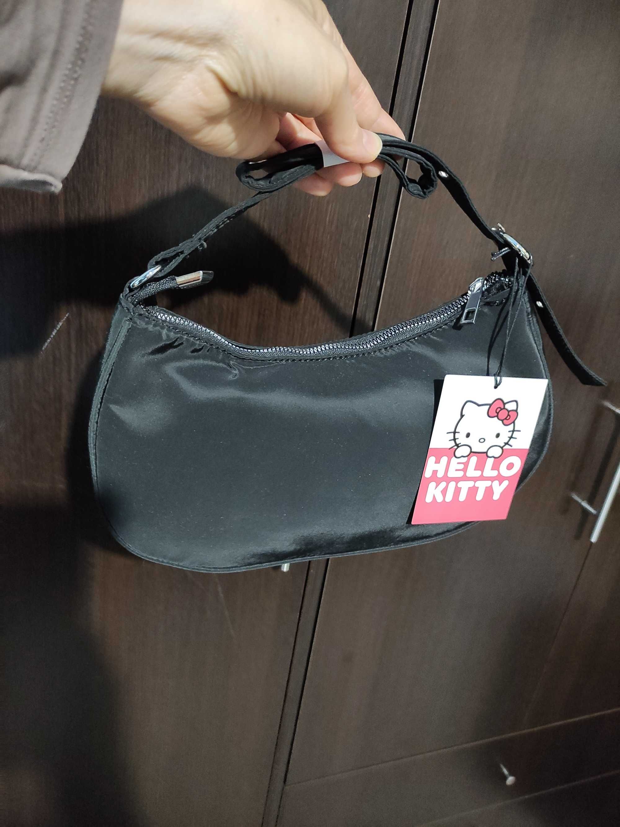 Черна дамска чанта Sinsay Hallo Kitty, нова чанта