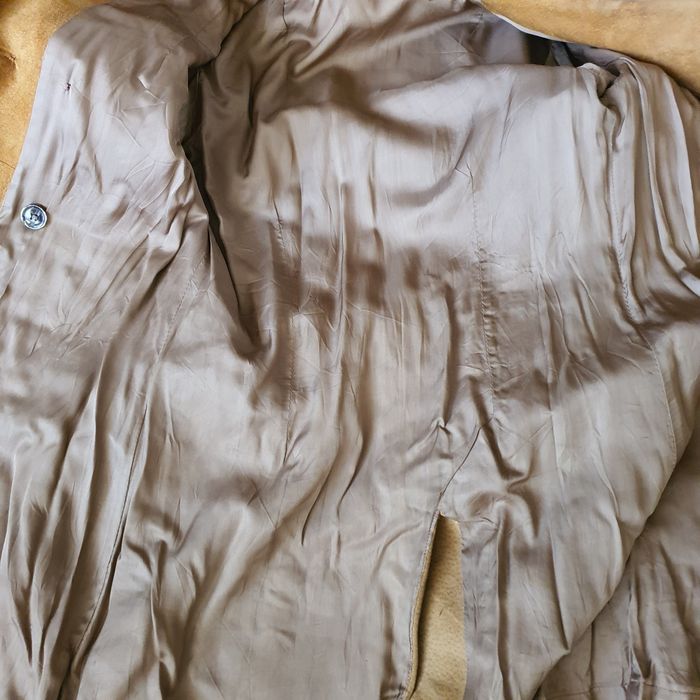 Palton / trench de piele intoarsa