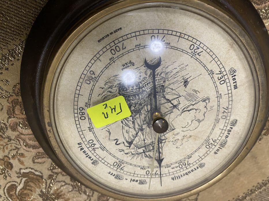 Винтидж барометър Armand Pien Белгия морски стил 1960-те