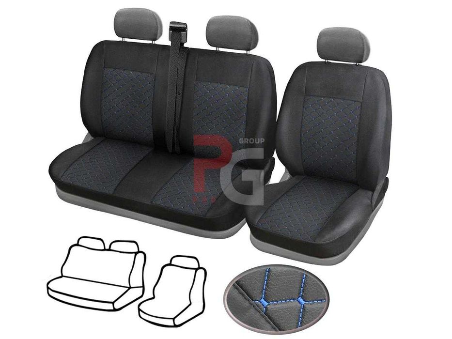 Huse scaune tapiserie 2+1 VW T4 (1990-2003) piele ecologica.