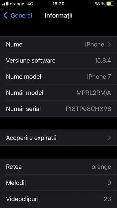 Iphone 7 Red cu 128 GB