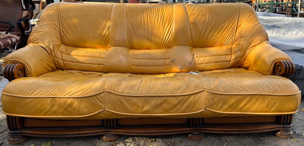 Canapea 2,20 m Cu cadru din lemn masiv pentru reconditionare