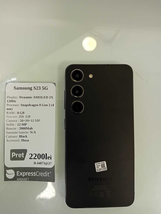 Samsung S23 5G (Gara 2 AG27 b44873)-Garantie 2 ani!