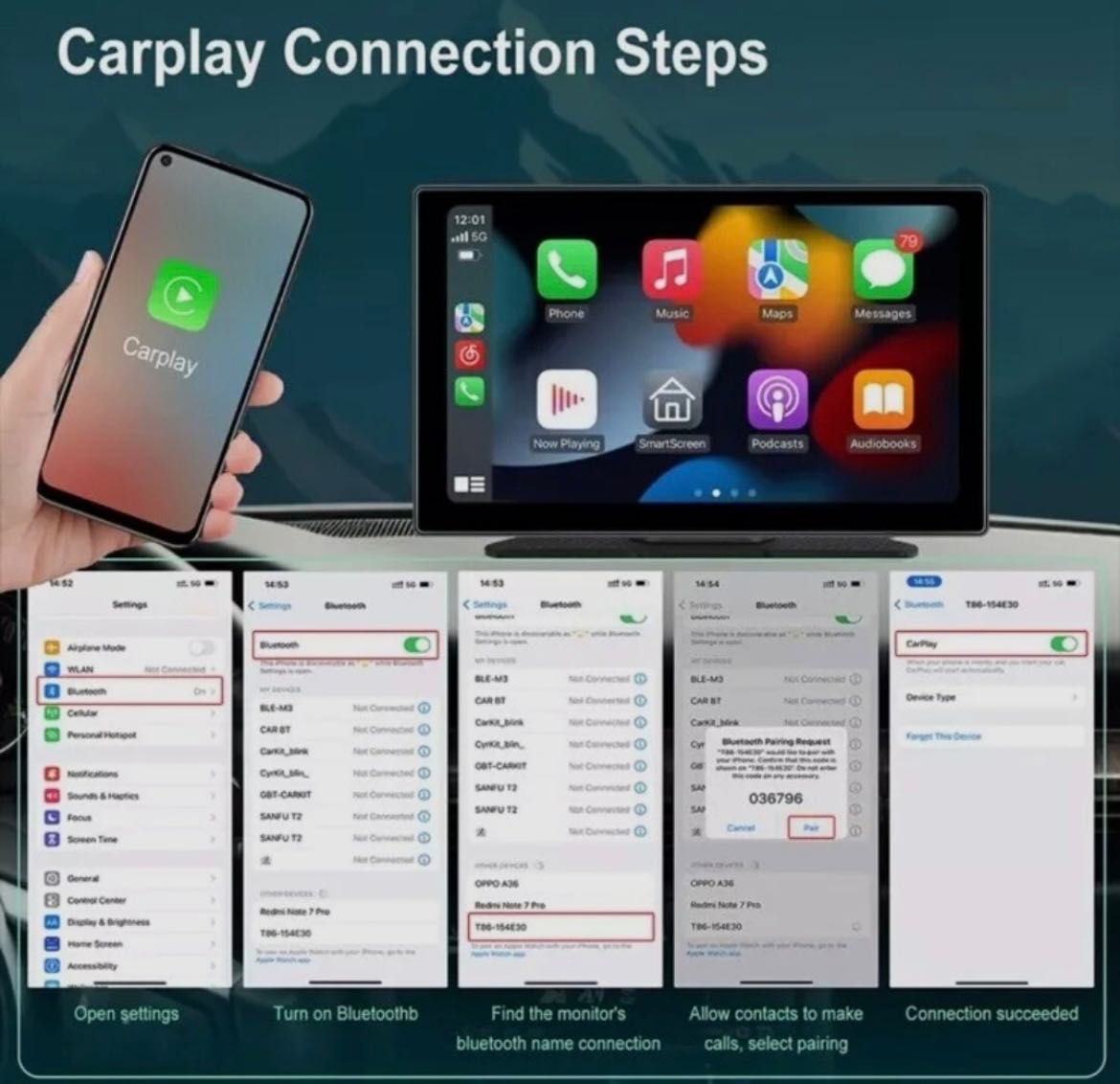 Мултимедия Android CarPlay 9 Инча